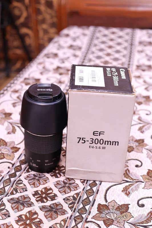 Canon 75 300mm with box 10/10++ 0