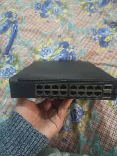 Dell x1018 16port giga managed switch