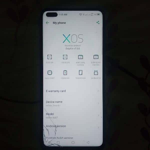 Infinix Zero8i 8/128 Pta Approved 2