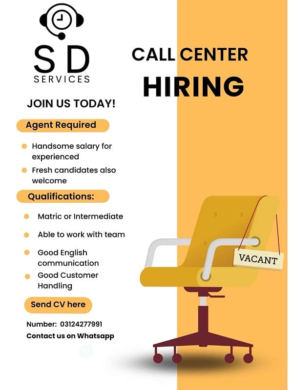 Call center job(No Hidden Charges) 0