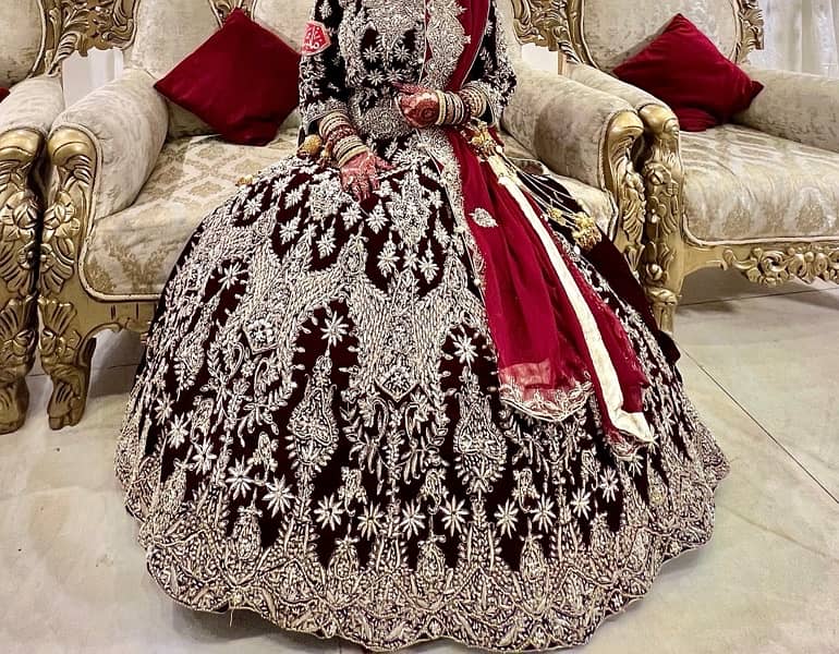 Barat Bridal Lehnga (velvet) 0