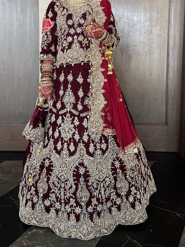 Barat Bridal Lehnga (velvet) 1