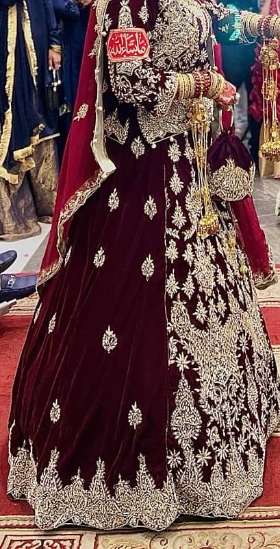 Barat Bridal Lehnga (velvet) 3