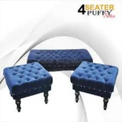 sofa set pufi set sofa 7 seter l shape combed sofa