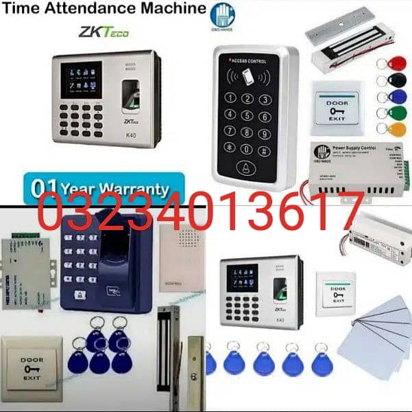 smart fingerprint handle electric door lock access control system 2