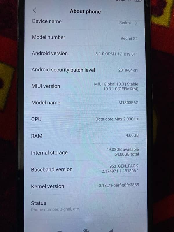 REDMI S2 4/64 pta ok 3