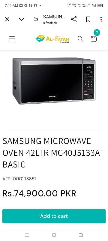 samsung microwave 42 litter with grill 3