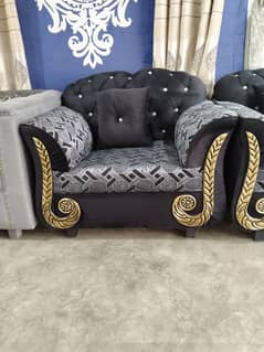 black sofa set