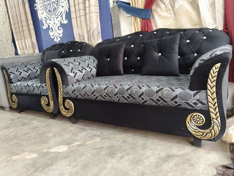 black sofa set 2