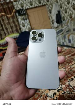 Iphone 15 pro max jv 256gb natural titinium 1 year official warrenty