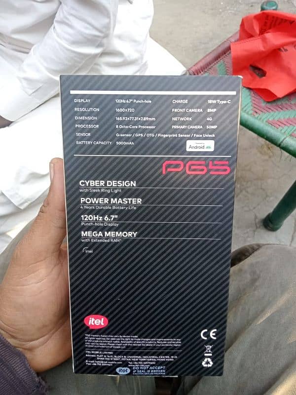 itel p65 10/10condition 0306 7208157 7