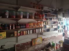 shop ka Saman hai counter racks or grocery items