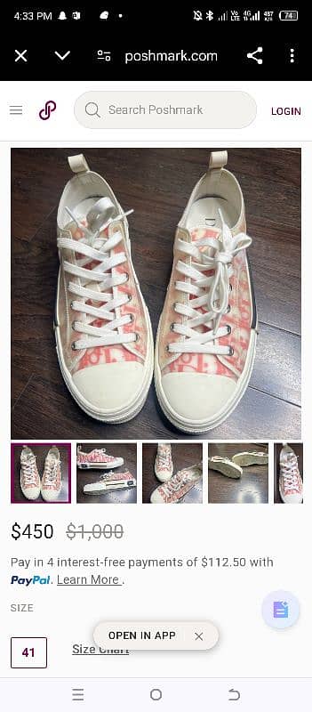 Dior B23 & Christian lobutien Men's sneakers. 7