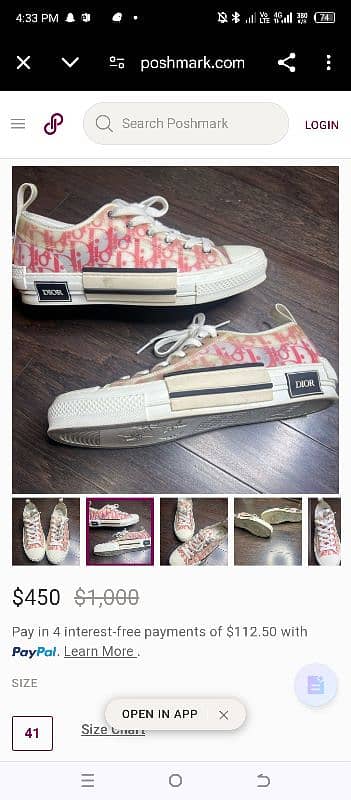 Dior B23 & Christian lobutien Men's sneakers. 8