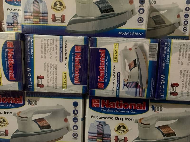 100% Original National Dry Iron – 5 Saal Ki Warranty | Limited Stock! 1