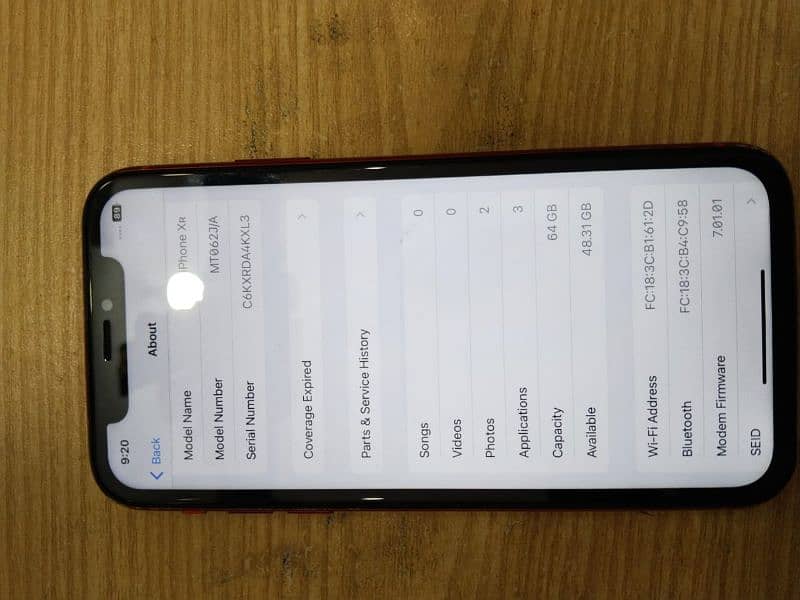 Non pta iphone XR 64 Gb Ram used condition 5