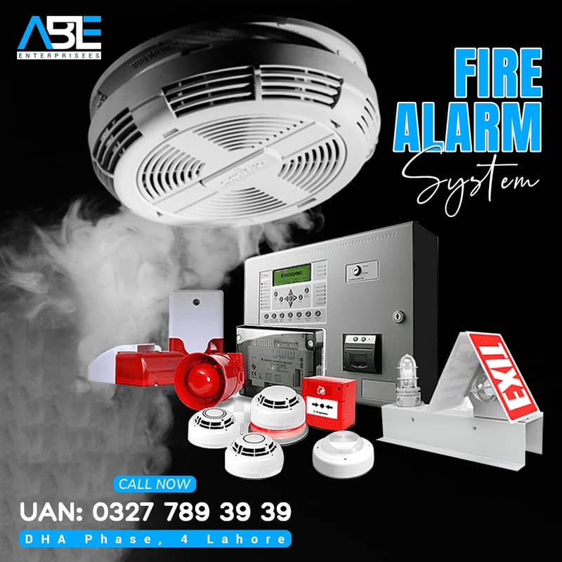 Smoke, Heat detector, Full Fire Alarm System / Fire extinguisher / 2