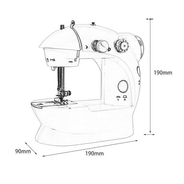 Electric Mini Sewing Machine Home Hand Machine Lock Stitch Adjustment 7