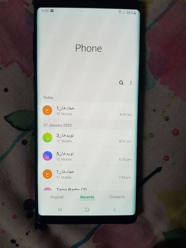 Samsung note9 6/128GB back Mach imei pta officials approved 5