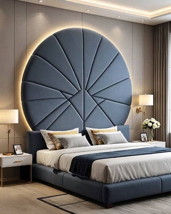 round bed/storage bed/bedroom furniture/bed set/wooden bed 6