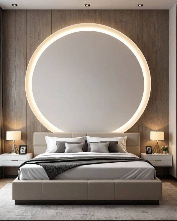 round bed/storage bed/bedroom furniture/bed set/wooden bed 7