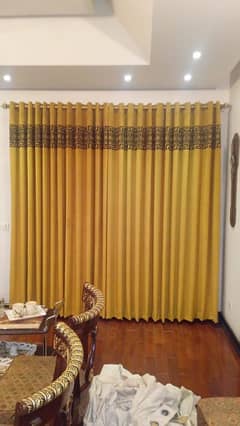 48inch width   96 length luxury velvet  with Versace border curtains