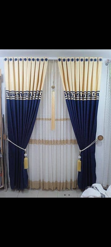 48inch width   96 length luxury velvet  with Versace border curtains 2