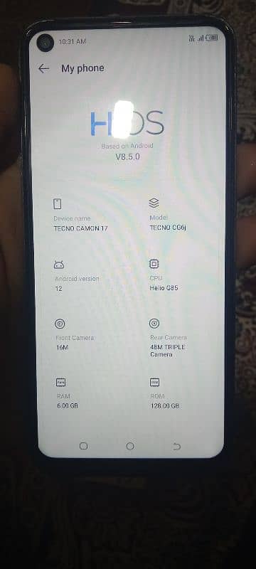tecno camon 17.6. 128 4