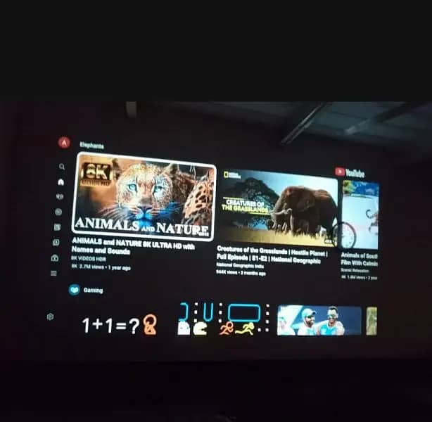 projector android & multimedia 4k 8k original box pack 12