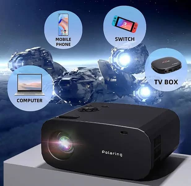 projector android & multimedia 4k 8k original box pack 13