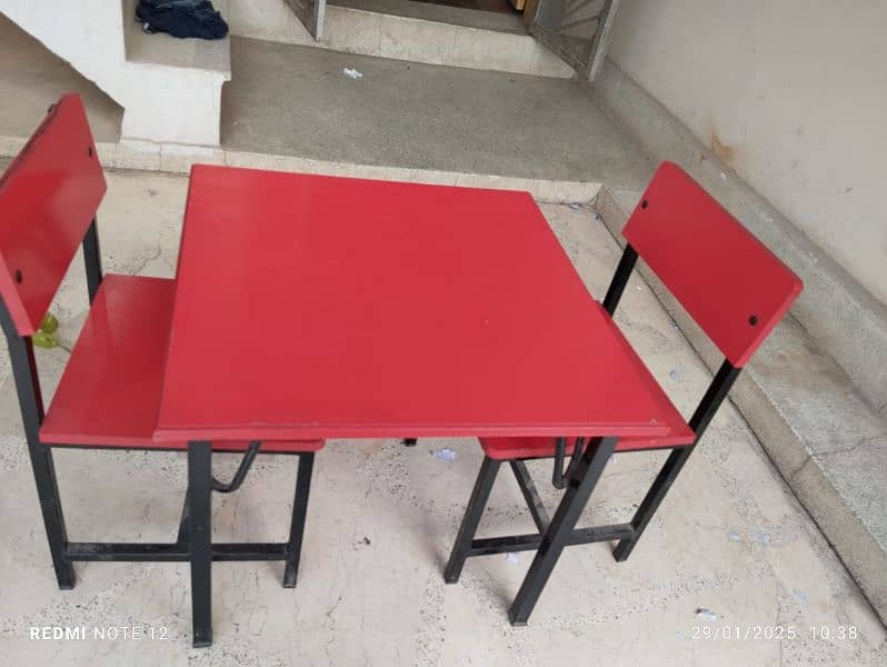 Kids Study Table Small plus 2 chairs 0