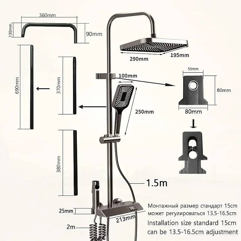 Smart automatic commode | New smart piano style shower set 0