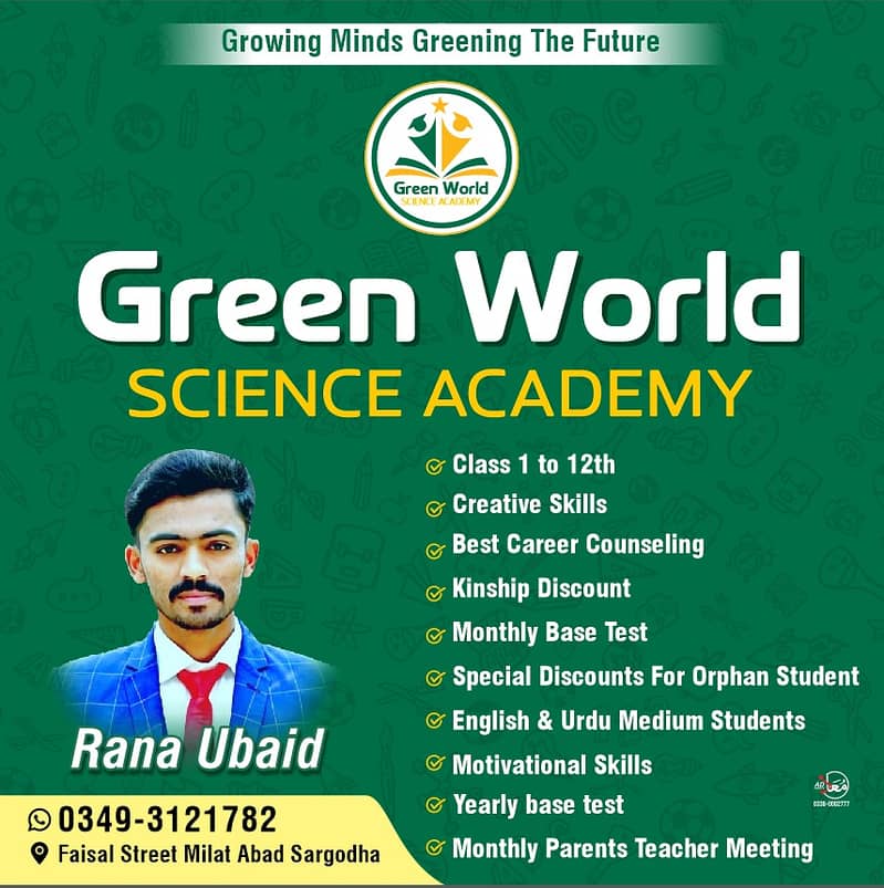 Greenworld Science Academy faisal street millatbad Sargodha 0