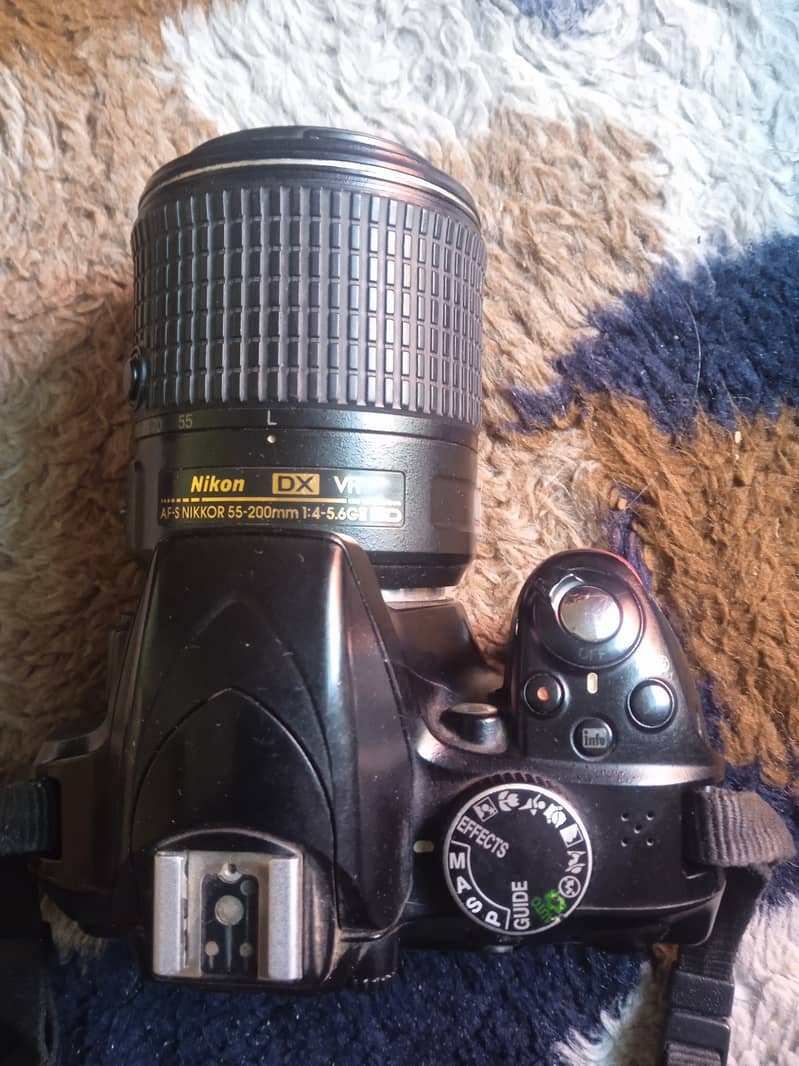 Nikon D3300 with two lenses, used but in good condition. 1