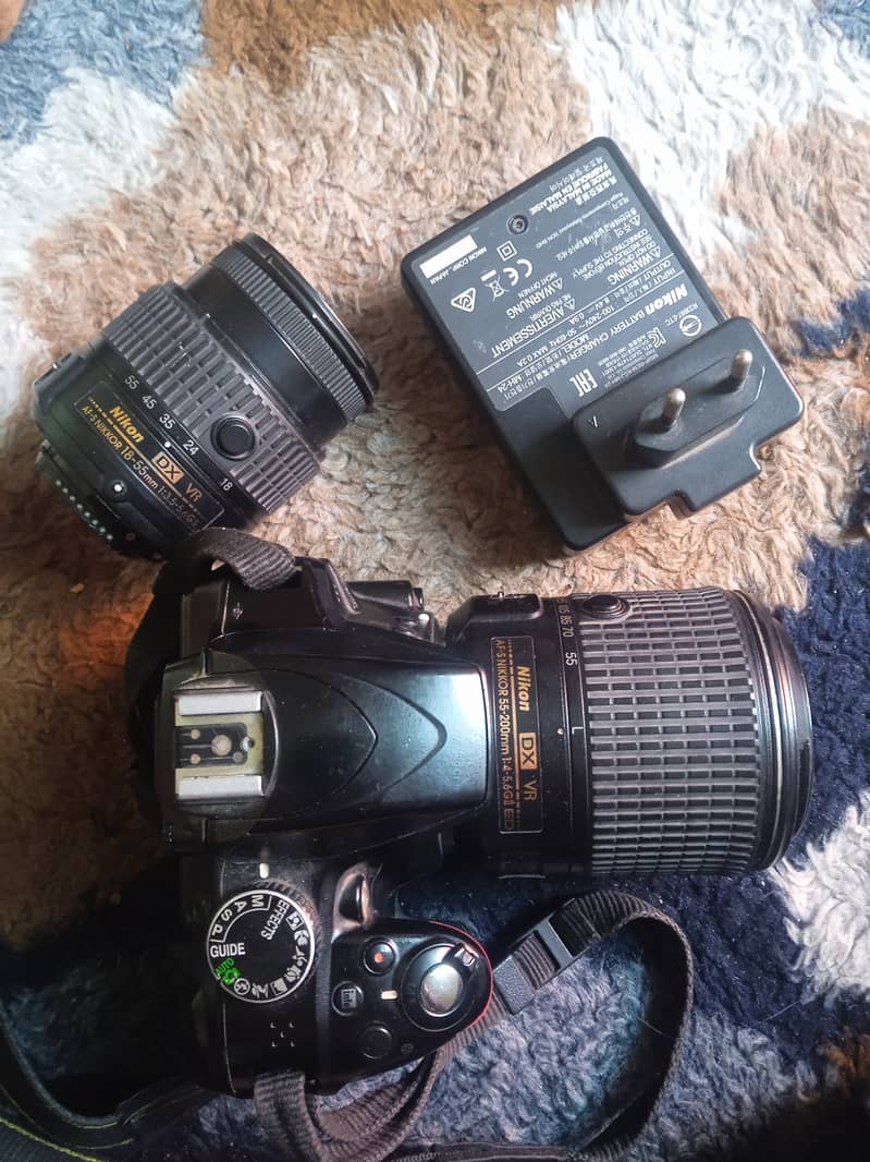 Nikon D3300 with two lenses, used but in good condition. 5