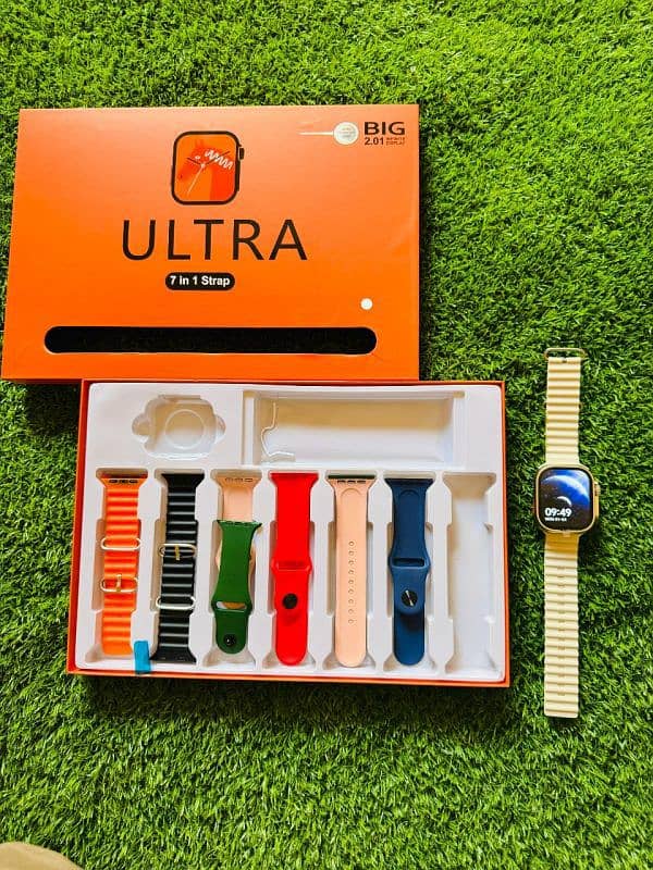 7 in 1 Ultra Smart Watch Ultra with Multiple features. 0