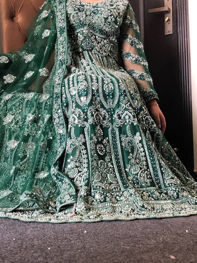 International Bridal Mehndi Lehenga 1