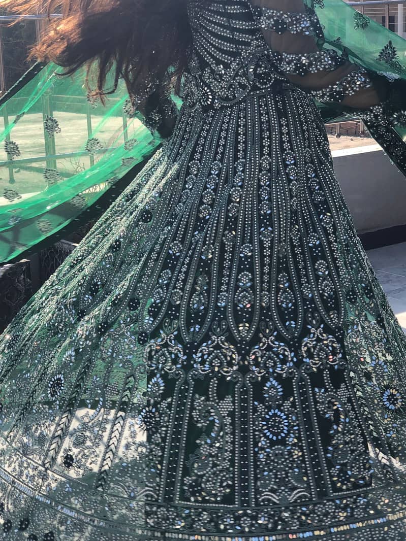 International Bridal Mehndi Lehenga 3