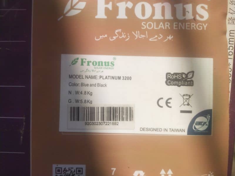 Fronus 3.2 kv brand new inverted 4