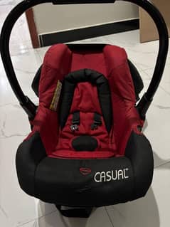 baby cot + car seat with sun shade