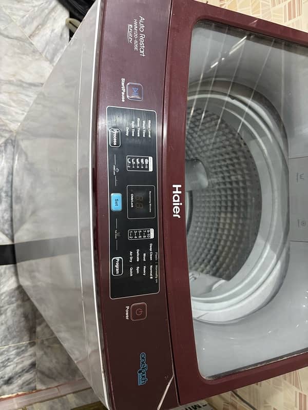 Haier medium sized top load washing machine 1