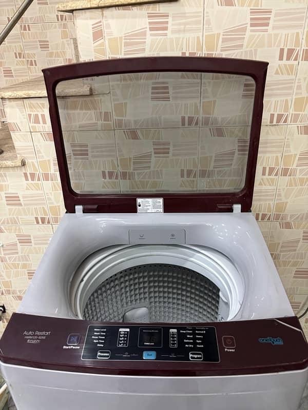 Haier medium sized top load washing machine 4