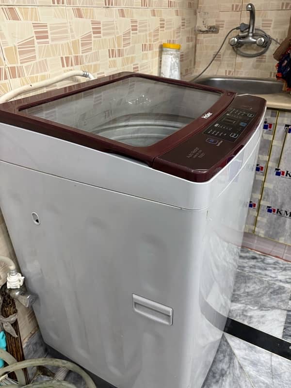 Haier medium sized top load washing machine 7