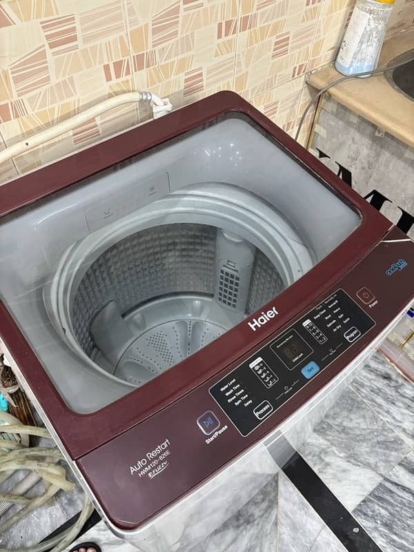 Haier medium sized top load washing machine 9