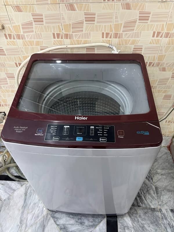 Haier medium sized top load washing machine 10