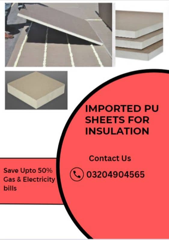 imported pu sheet for roof/wall insulation/thermal/energy saving/foam 1