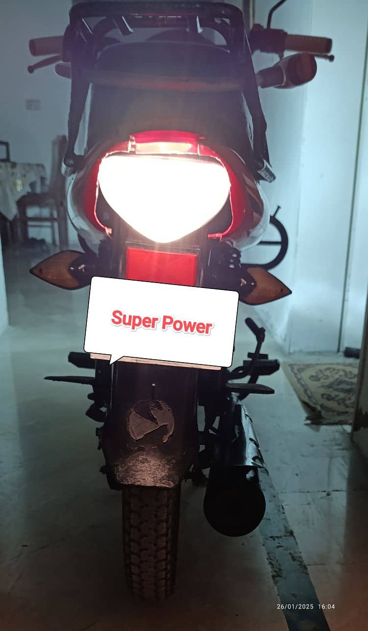 Motorcycle Super Power Deluxe 70 Self Start Digital Meter 6