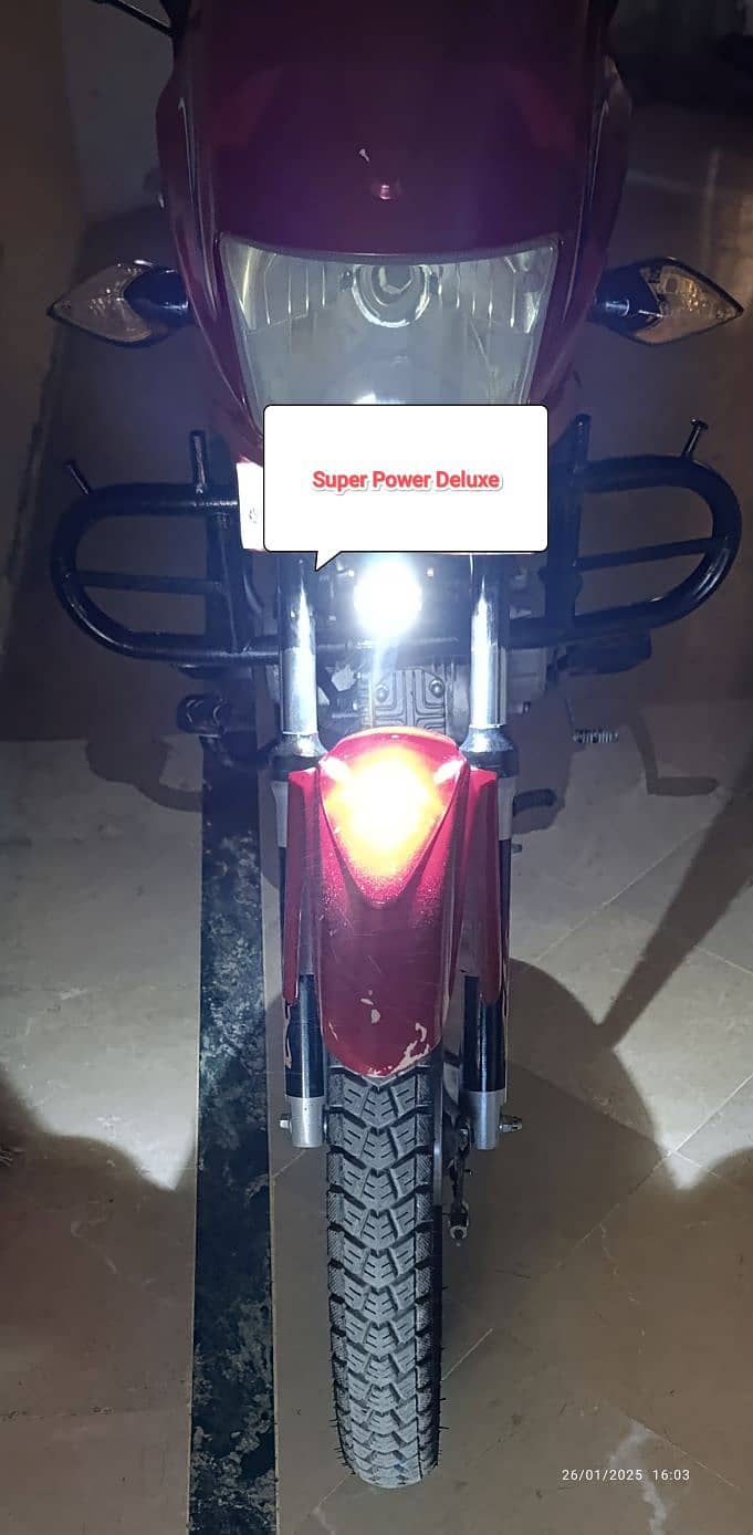 Motorcycle Super Power Deluxe 70 Self Start Digital Meter 7