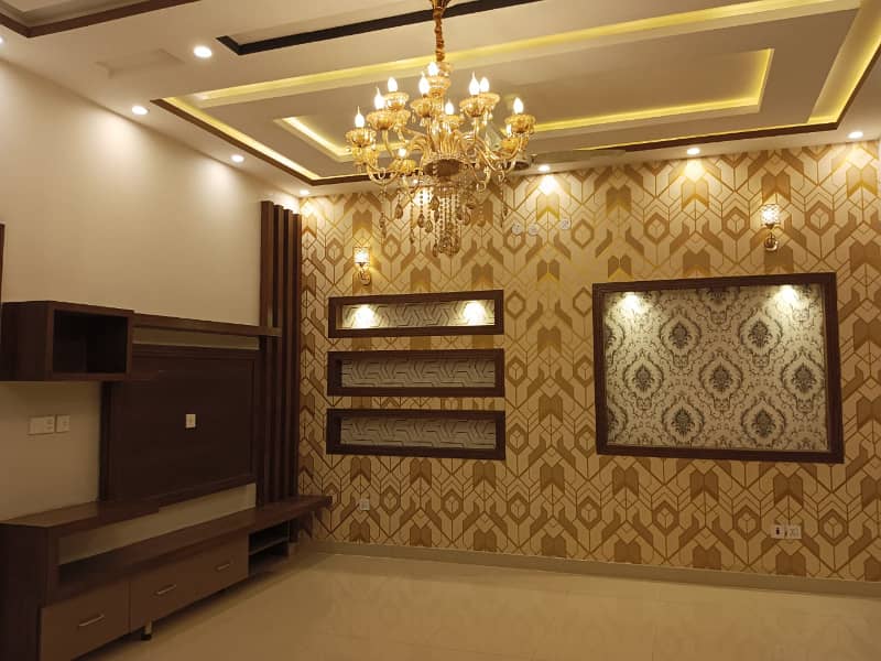 10 Marla Brand New Luxury Double Story House With Beautiful Front Elevation Available For Sale In Bahria Town Lahore. 9