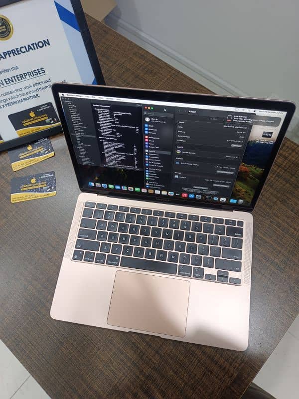 MACBOOK AIR M1 2020 GOLD COLOUR 13 INCH 8GB RAM 512GB SSD 7